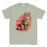 Matcha floral cat Classic Tee - Jasminsmagicworld