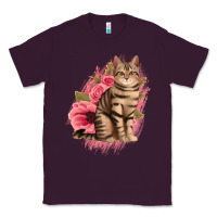 Plum floral cat Classic Tee - Jasminsmagicworld