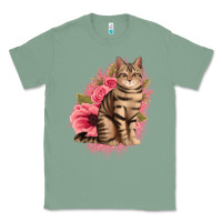 Sage floral cat Classic Tee - Jasminsmagicworld