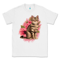 White floral cat Classic Tee - Jasminsmagicworld