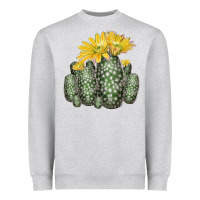 Heather Grey texas rainbow cactus Heavyweight Sweatshirt - LillyAllenDesigns