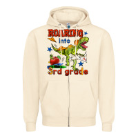 Sandshell roaring into 3rd grade Zipper Hoodie - BundleAndBundleShop