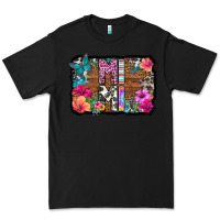 Black mimi floral background Premium Tee - HRA Design Shop