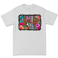 Dove Grey mimi floral background Premium Tee - HRA Design Shop