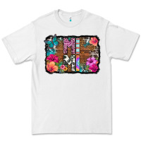 White mimi floral background Premium Tee - HRA Design Shop