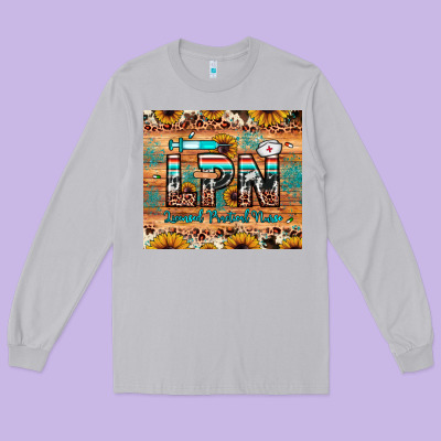 Lpn Licensed Practical Nurse Long Sleeve Tee Designed By Jahusdesignshop