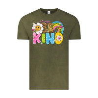 Vintage Olive always be kind Vintage Tee - NancyCooperArtShop