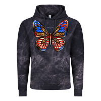 Cloud Black 4th of july butterfly Vintage Hoodie - BundleAndBundleShop