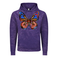 Cloud Purple 4th of july butterfly Vintage Hoodie - BundleAndBundleShop