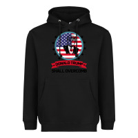 Black DONALD TRUMP 2016 WE SHALL OVERCOMB Heavyweight Hoodie - Bettercallsaul