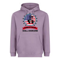 Lavender DONALD TRUMP 2016 WE SHALL OVERCOMB Heavyweight Hoodie - Bettercallsaul