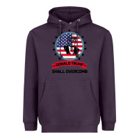 Plum DONALD TRUMP 2016 WE SHALL OVERCOMB Heavyweight Hoodie - Bettercallsaul