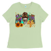 Matcha mom life with skull Ladies Tee - Zillion Design Studio