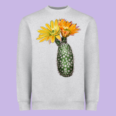 Texas Rainbow Cactus Heavyweight Sweatshirt Designed By Lillyallendesigns