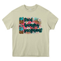 Mossy super tired super hungry super pregnant Heavy Core Tee - Zillion Design Studio