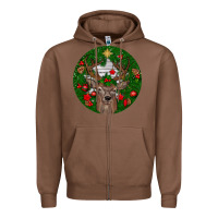 Chestnut deer christmas Zipper Hoodie - BundleAndBundleShop