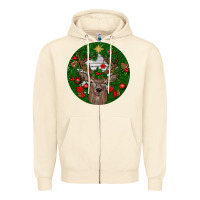Sandshell deer christmas Zipper Hoodie - BundleAndBundleShop