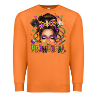 Carrot mardi gras principal caucasian messy bun Premium Sweatshirt - texasbilliewilder