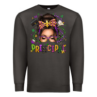 Smoke mardi gras principal caucasian messy bun Premium Sweatshirt - texasbilliewilder