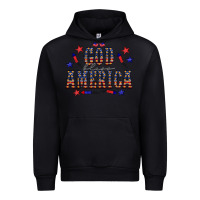 Black 4 july god bless america western Urban Hoodie - CowCowDesign