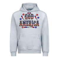 Heather Grey 4 july god bless america western Urban Hoodie - CowCowDesign
