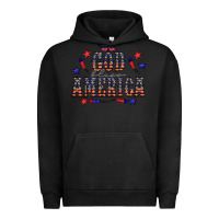 Pigment Black 4 july god bless america western Urban Hoodie - CowCowDesign