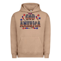 Pigment Burro 4 july god bless america western Urban Hoodie - CowCowDesign