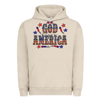 Pigment French Oak 4 july god bless america western Urban Hoodie - CowCowDesign