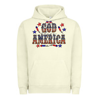 Pigment Pistachio 4 july god bless america western Urban Hoodie - CowCowDesign