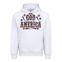 White 4 july god bless america western Urban Hoodie - CowCowDesign