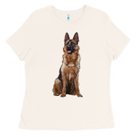 Bone german shepherd Ladies Tee - RanaPortraitStore