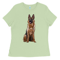 Matcha german shepherd Ladies Tee - RanaPortraitStore