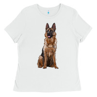 White german shepherd Ladies Tee - RanaPortraitStore