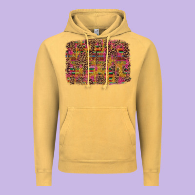 Cinco De Mayo Leopard Glitter Vintage Hoodie Designed By Artiststas