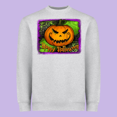 Happy Halloween Pumpkin Heavyweight Sweatshirt Designed By Jasminsmagicworld