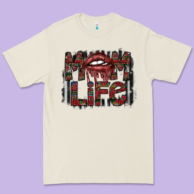Mom Life Premium Tee Designed By Sublimationcraftshop