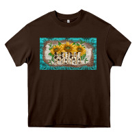 Chocolate Brown western mother's day mini  cup Heavy Core Tee - BarkalooDesign