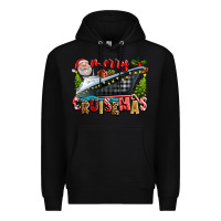 Black Merry Cruisemas Premium Hoodie - texasbilliewilder