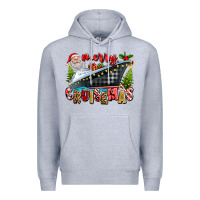 Heather Grey Merry Cruisemas Premium Hoodie - texasbilliewilder