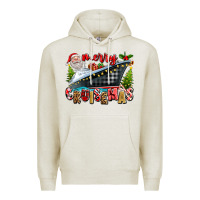 Oatmeal Heather Merry Cruisemas Premium Hoodie - texasbilliewilder