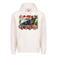 Pale Pink Merry Cruisemas Premium Hoodie - texasbilliewilder