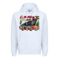White Merry Cruisemas Premium Hoodie - texasbilliewilder