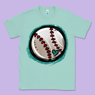 Glitter Baseball Classic Tee Designed By Jasminsmagicworld