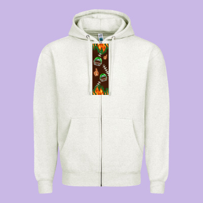American Football Dad Pen Wrap Zipper Hoodie Designed By Bundleandbundleshop