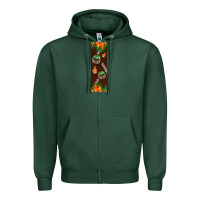 Sports Green American football dad pen wrap Zipper Hoodie - BundleAndBundleShop
