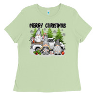 Matcha merry christmas gnomies Ladies Tee - texasbilliewilder