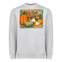 Heather Grey It's Fall y'all pumpkins halloween and sunflowers Heavyweight Sweatshirt - Jasminsmagicworld