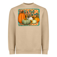 Mushroom It's Fall y'all pumpkins halloween and sunflowers Heavyweight Sweatshirt - Jasminsmagicworld