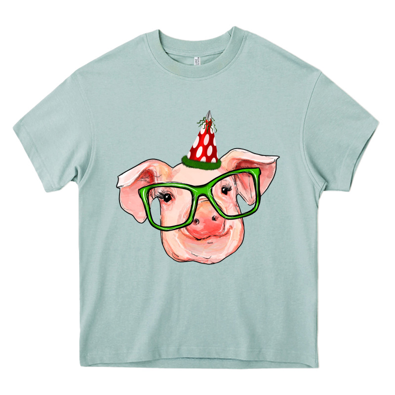 Pig Christmas Heavy Core Tee by RanaPortraitStore | Teevron