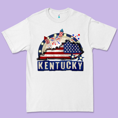 Kentucky 4th Of July Premium Tee Designed By Cowgirlartshop